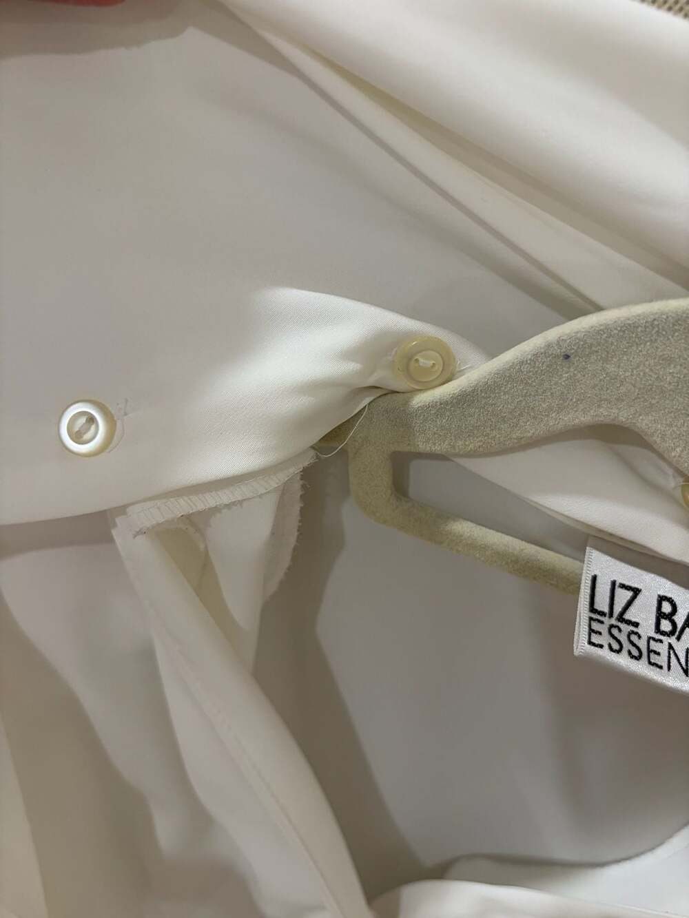 Vintage 90’s Long Sleeve Blouse with Shawl Collar and Decorative Gold Buttons - Picture 7 of 8